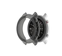 subtel - Protection boîtier pour Montre Amazfit GTR - 42mm - Coque Transparent/Noir Anti Rayure pour Monture de Montre connectée. Ajout de Verre de Protection écran Possible