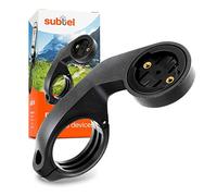 subtel Support de Guidon de vélo Fixation pour GPS et Compteur - Compatible avec Garmin Edge 1040, 1030, 1000, 830, 820, 800, 530, 520, 500 - pour Guidon Ø 25mm à 35mm - Noir