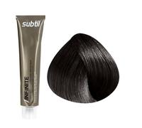 Subtil Coloration permanente sans ammoniaque aux 3 huiles 3 : Châtain Foncé Sans parabène, Crème 60ml