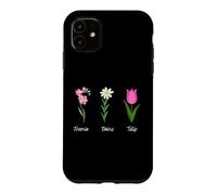 Subtile Anti-Trump Fleur Freesia Marguerite Tulipe Coque pour iPhone 11