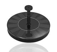SUBTLETY 1.4W Fontaine Solaire de Jardin Kit de Pompe à Mini étangs Pompes de Fontaine Incluant Panneau Solaire & 4 Effets de Pulvérisation pour Bassin Bain d'oiseaux Flottant et Piscine