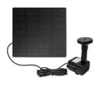 SUBTLETY 1.8W Fontaine Solaire de Jardin Kit de Pompe à Mini étangs Pompes de Fontaine Incluant Panneau Solaire & 4 Effets de Pulvérisation pour Bassin Bain d'oiseaux Flottant et Piscine
