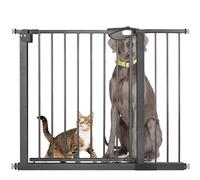 SUBTLETY Barrière de Sécurité Fermeture Automatique Barrières d'escaliers et de Portes Fixation par Pression Grille de Protection sans Perçage pour Enfants et Animaux Domestiques (Blanc, 95-105cm)
