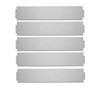 SUBTLETY Bordure de Pelouse en Métal 30m Galvanisée Flexible Bordure de Jardin Palissade Bordure de Massif pour Border Verger parterre de Fleurs Maraîchage, Argent (100x15cm, 30 Pièces)