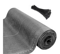 SUBTLETY Brise-vue de jardin - 1,8 x 10 m - En PEHD 150 g/m² - Protection solaire - Avec serre-câbles - Protection contre le vent, le tennis, la poussière - Pour balcon, clôture, gris