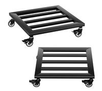 SUBTLETY Chariot pour plantes en métal - Support carré avec roulettes - Pour l'intérieur et l'extérieur - Charge maximale : 160 kg - Pour plantes en pot et meubles (type A)