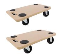 SUBTLETY Lot de 2 Planches à roulettes Chariots de Transport pour Tables 58x29x11cm Pplaque MDF avec Patins Antidérapants Charge Maximale 200KG Aide au Transport pour Meubles, Plantes, Atelier