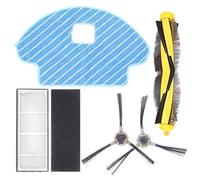 Subtop Kit de pièces de Rechange pour ECOVACS DEEBOT OZMO 930 /ECOVACS DEEBOT DG36 Aspirateur Robot, 1 Brosse Principale, 2 brosses latérales, 1 Les filtres, 1 Chiffon de Nettoyage