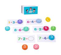 Subventions pédagogiques pour les mathématiques - Cartes flash pour additions et soustractions, Cartes flash pour mathématiques avec éléments constitutifs | Ensemble de jouets éducatifs pour