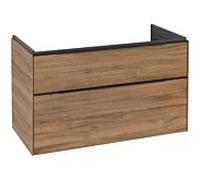 Villeroy und Boch Subway 3. 1930 C57001RH 97,3x57,6x47,8cm, sans LED / poignée Volcano noir, chêne kansas