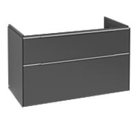Villeroy und Boch Subway 3. 1930 C570L0VR 97,3x57,6x47,8cm, avec LED / poignée aluminium brillant, graphite