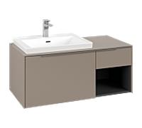 Villeroy und Boch Subway 3. 1930 C57200VM 100,1x42,25x51,6cm, sans LED / poignée aluminium brillant, taupe