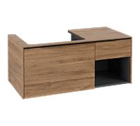 Villeroy und Boch Subway 3. 1930 C57201RH 100,1x42,25x51,6cm, sans LED / poignée Volcano noir, chêne kansas