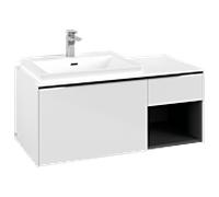 Villeroy und Boch Subway 3. 1930 C57201VE 100,1x42,25x51,6cm, sans LED / poignée Volcano noir, blanc brillant