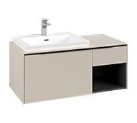 Villeroy und Boch Subway 3. 1930 C57201VN 100,1x42,25x51,6cm, sans LED / poignée Volcano noir, gris cachemire