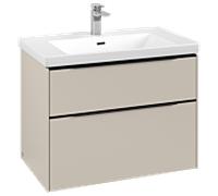 Villeroy und Boch Subway 3. 1930 C574L1VN 77,2x57,6x47,8cm, avec LED / poignée noir Volcano, gris cachemire