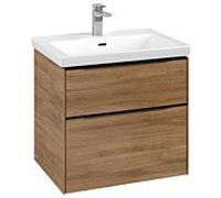 Villeroy und Boch Subway 3. 1930 C57601RH 62,2x57,6x47,8cm, sans LED / poignée Volcano noir, chêne kansas