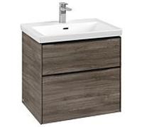 Villeroy und Boch Subway 3. 1930 C576L1RK 62,2x57,6x47,8cm, avec LED / poignée Volcano black, stone oak