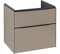 Villeroy und Boch Subway 3. 1930 C576L1VM 62,2x57,6x47,8cm, avec LED / poignée Volcano noir, taupe
