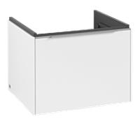 Subway 3.0 Villeroy et Boch vasque C577L0VF 57,2x42,9x47,8cm, avec LED / poignée aluminium brillant, blanc pur