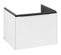 Subway 3.0 Villeroy et Boch vasque C577L1VF 57,2x42,9x47,8cm, avec LED / poignée Volcano noir, blanc pur