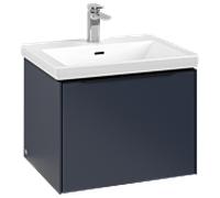 Subway 3.0 Villeroy et Boch vasque C577L1VQ 57,2x42,9x47,8cm, avec LED / poignée Noir volcan, bleu marine