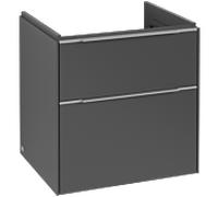 Villeroy & Boch Subway 3 1930 C57800VR 57,2x57,6x47,8 cm sans LED poignée aluminium brillant graphite