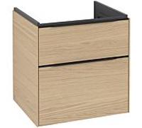 Villeroy und Boch Subway 3. 1930 C57801VJ 57,2x57,6x47,8cm, sans LED / poignée Volcano noir, chêne nordique