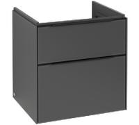 Villeroy und Boch Subway 3. 1930 C578L1VR 57,2x57,6x47,8cm, avec LED / poignée Volcano noir, graphite
