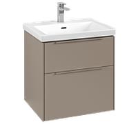 Villeroy und Boch Subway 3. 1930 C578L2VM 57,2x57,6x47,8cm, avec LED / poignée monochrome, taupe