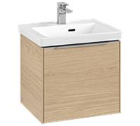 Villeroy und Boch Subway 3. 1930 C580L0VJ 47,3x42,9x40,75cm, avec LED / poignée aluminium brillant, chêne nordique