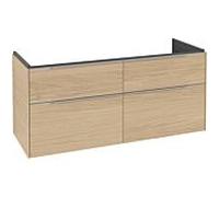 Subway 3.0 Villeroy et Boch vasque C602L0VJ 127,2x57,6x47,8cm, avec LED / poignée aluminium brillant, chêne nordique