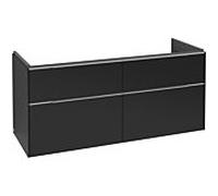 Subway 3.0 Villeroy et Boch vasque C602L0VL 127,2x57,6x47,8cm, avec LED / poignée aluminium brillant, noir volcan