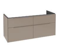 Subway 3.0 Villeroy et Boch vasque C602L2VM 127,2x57,6x47,8cm, avec LED / poignée monochrome, taupe