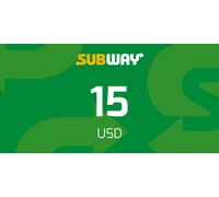 Subway Gift Card 15 USD
