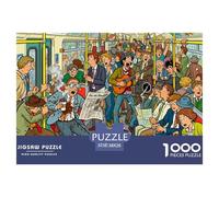 Subway Rush Hour Rampage Puzzle en Bois Imperméable DIY Puzzles De 1000 Pièces pour Adultes Cadeaux Coloré Jeux Éducatifs
