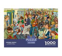 Subway Rush Hour Rampage Puzzle en Bois Imperméable Puzzles De 1000 Pièces pour Adultes Cadeaux Amusant Jeux De Stimulants