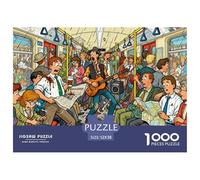 Subway Rush Hour Rampage Puzzle en Bois Imperméable Puzzles De 1000 Pièces pour Adultes Cadeaux Défi Et Casse-tête Jeux De Stimulants