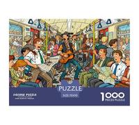 Subway Rush Hour Rampage Puzzle en Bois Imperméable Puzzles De 1000 Pièces pour Adultes Cadeaux Défi Et Casse-tête Jeux Éducatifs