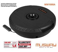 Subwoofer actif Musway MW1000A 28 cm (11") pour benne de roue de secours,...