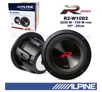 Subwoofer ALPINE R2-W10D2 10" 25Cm 2250W 750Wrms Double Bobine 2+2 Ohm