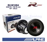 Subwoofer ALPINE R2-W10D4 10" 25Cm 2250W 750Wrms Double Bobine 4+4 Ohm