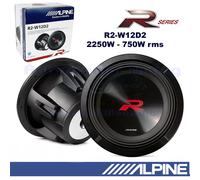 Subwoofer ALPINE R2-W12D2 12" 30Cm 2250W 750Wrms Double Bobine 2+2 Ohm