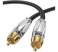 Subwoofer Cinch Cable Coaxial Audio Cable RCA Digital Audio Cable for Amplifiers,Speakers,Soundbar,Home Cinema and Hi-Fi Systems (1m)