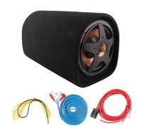 SUBWOOFER DE VOITURE AMPLIFICATEUR DE SON DE GRANDE CONSOMMATION POUR HAUT-PARLEURS DE VOITURE, MODIFICATION AUDIO, APPARENCE ATMOSPHÉRIQUE CUIR ABS NOIR
