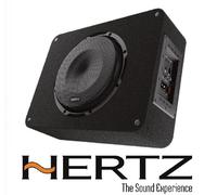 Hertz CBA 250 - Subwoofer amplifié 250 mm en Caisson Bass-Reflex, 500W Peak, ampli Classe AB intégré avec Grille de Protection