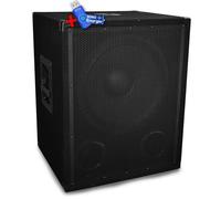 Subwoofer passif GLEMM professionnel 15"" / 38cm - 600W - Entrées Speakon / RCA et fiche bananes+clé USB 32Go