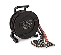 SubZero Boîtier de scène 20m - 12 canaux XLR - Serpent Multicore