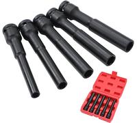 SUBZONAL-1/2 Jeu de Douilles à Chocs Extra Profondes 5 Pièces 8 à 14 mm Métriqu CR-MO Clé de Douilles Extra Longues à Paroi Mince pour Réparation de Moteurs Tracteurs Camions