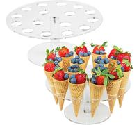 SUBZONAL-1 présentoir à cônes de glace, présentoir à bonbons, présentoir à cônes, présentoir à gaufres de fête, présentoir à cônes en acrylique